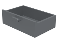 Deler - Dark Bluish Gray Container, Cupboard 2 x 3 Drawer