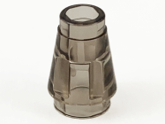 Deler - Trans-Black Cone 1 x 1 with Top Groove