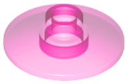 Deler - Trans-Dark Pink Dish 2 x 2 Inverted (Radar)