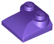 Deler - Dark Purple Slope, Curved 2 x 2 x 2/3 with Two Studs and Curved Sides