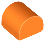 Deler - Orange Slope, Curved 1 x 1 x 2/3 Double
