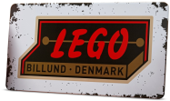 Spesial - Retro Lego skilt i tinn
