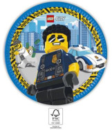 Tilbehør - LEGO City 8 stk Tallerkener i papir 23cm