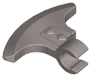 Deler - Flat Silver Minifigure, Weapon Axe Head, Clip-on