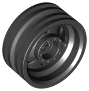 Deler - Black Wheel 30mm D. x 14mm