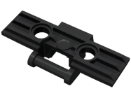 Deler - Black Technic, Link Tread Wide with Two Pin Holes