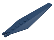 Deler - Dark Blue Hinge Plate 3 x 12 with Angled Side Extensions and Tapered Ends