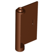 Deler - Reddish Brown Door 1 x 3 x 4 Right - Open Between Top and Bottom Hinge