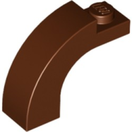 Deler - Reddish Brown Arch 1 x 3 x 2 Curved Top