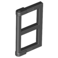 Deler - Black Pane for Window 1 x 2 x 3 with Thick Corner Tabs