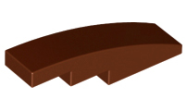 Deler - Reddish Brown Slope, Curved 4 x 1