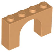 Deler - Medium Nougat Arch 1 x 4 x 2