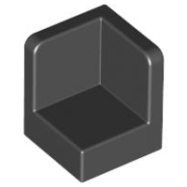 Deler - Black Panel 1 x 1 x 1 Corner