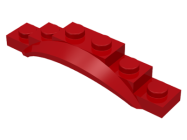 Deler - Red Vehicle, Mudguard 1 1/2 x 6 x 1 with Arch