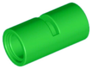 Deler - Bright Green Technic, Pin Connector Round 2L with Slot Pin Joiner Round