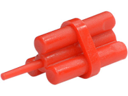 Deler - Red Minifigure, Utensil Dynamite Sticks Bundle