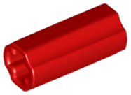 Deler - Red Technic, Axle Connector 2L (Smooth with x Hole + Orientation)