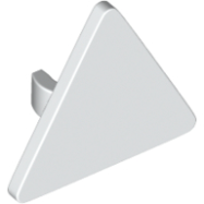 Deler - White Road Sign 2 x 2 Triangle with Open O Clip