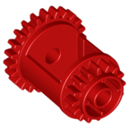 Deler - Red Technic, Gear Differential, 24-16 Teeth