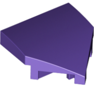 Deler - Dark Purple Wedge 2 x 2 x 2/3 Pointed
