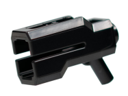 Deler - Black Minifigure, Weapon Bazooka, Mini Blaster / Shooter
