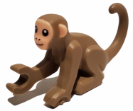 Deler - Dark Tan Monkey with Light Nougat Face and Ears Pattern
