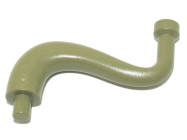 Deler - Olive Green Elephant Tail / Trunk with Bar End - Long Straight Tip