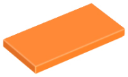 Deler - Orange Tile 2 x 4