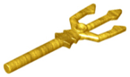 Deler - Pearl Gold Minifigure, Weapon Trident