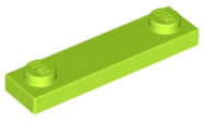 Deler - Lime Plate, Modified 1 x 4 with 2 Studs without Groove