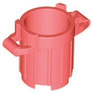 Deler - Coral Container, Trash Can with 4 Cover Holders