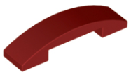 Deler - Dark Red Slope, Curved 4 x 1 x 2/3 Double