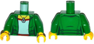 Tilbehør - Minifigur - Overkropp - Grønn jakke med halskjede