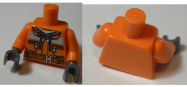 Tilbehør - Minifigur - Overkropp - Oransje arbeidsjakke BAM