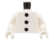 Deler - White Torso with 3 Black Buttons Pattern / White Arms / White Hands