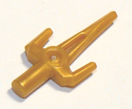 Deler - Pearl Gold Minifigure, Weapon Sai