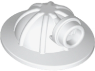 Deler - White Minifigure, Headgear Helmet Mining with Head Lamp