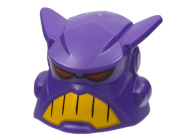 Deler - Dark Purple Large Figure Head with Red Eyes and Yellow Teeth Pattern (Emperor Zurg)