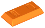 Deler - Orange Minifigure, Utensil Ingot / Bar