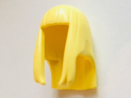 Tilbehør - Minifigur - Hår - Lyst gult med pannelugg (Gummi)