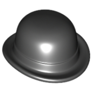 Tilbehør - Minifigur - Hodeplagg - Sort bowler hatt