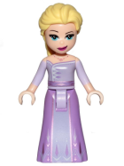 Minifigur Disney prinsesser Elsa i lavendel kjole