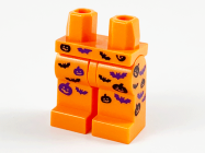 Tilbehør - Minifigur - Underkropp - Oransje med halloween motiv