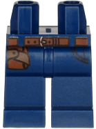 Tilbehør - Minifigur - Underkropp - Mørk blå med oransje belte